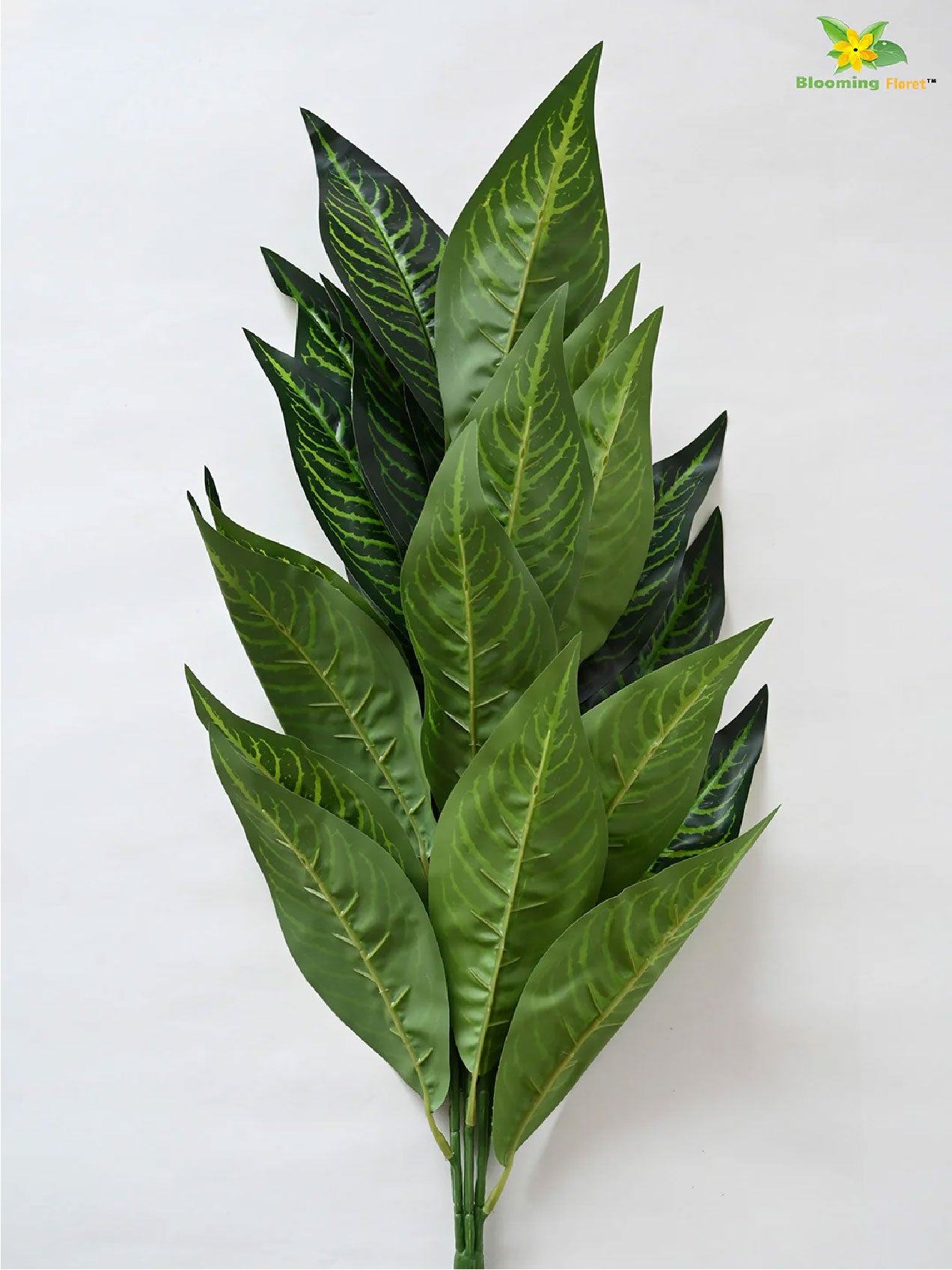 Artificial Green Iceton Croton Plant – 71 cm, 26 Leaves, with Pot