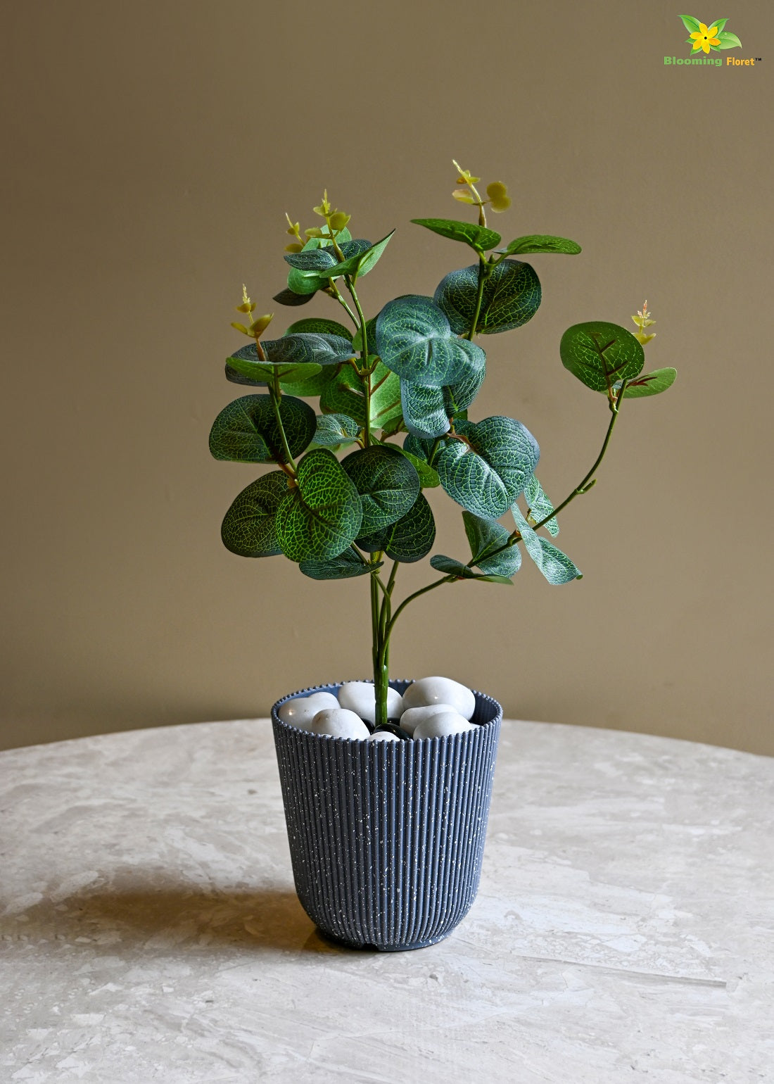 Ribbed Pattern Round Planter