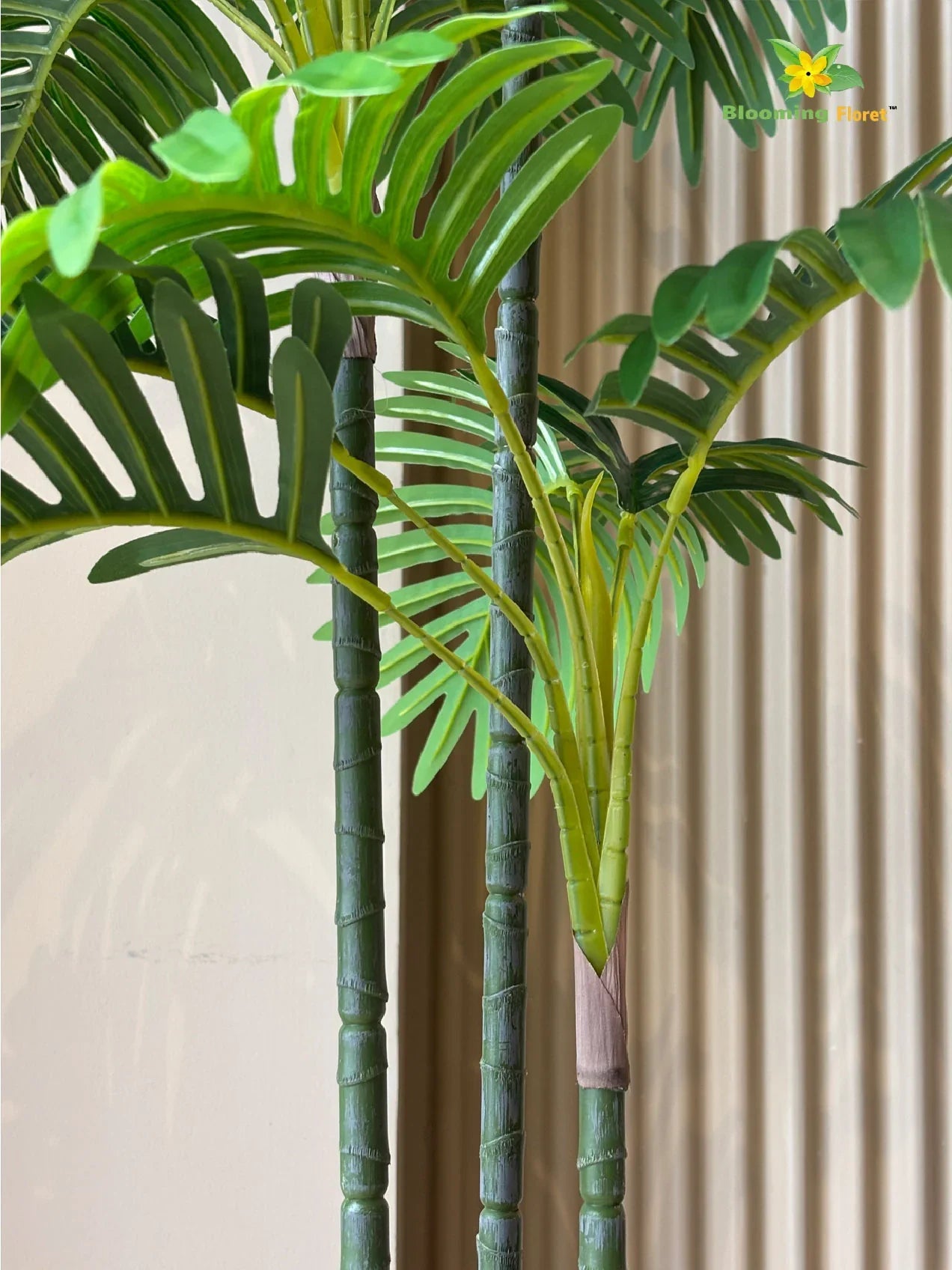 Artificial Areca Palm Plant – 109.2 cm, 27 Leaves, 3 Stem, with Basic Pot