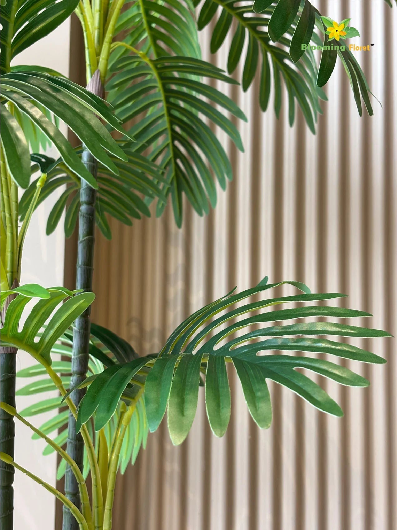 Artificial Areca Palm Plant – 109.2 cm, 27 Leaves, 3 Stem, with Basic Pot