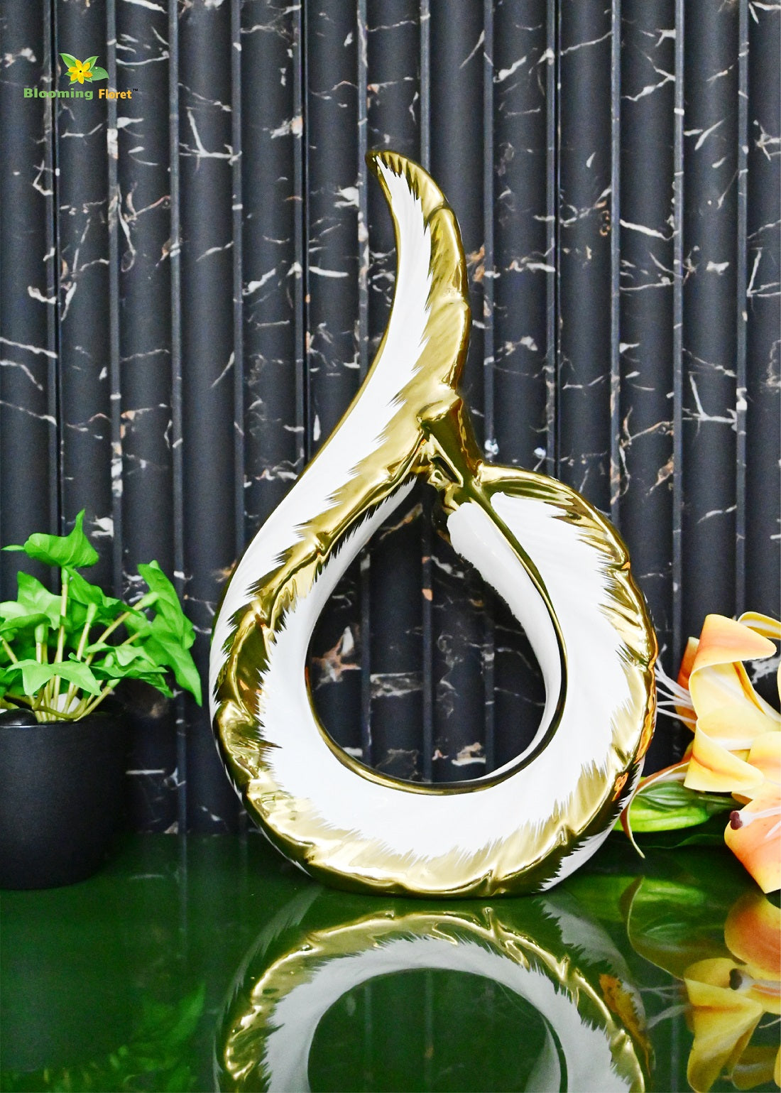 Ceramics Figurine Statue - White