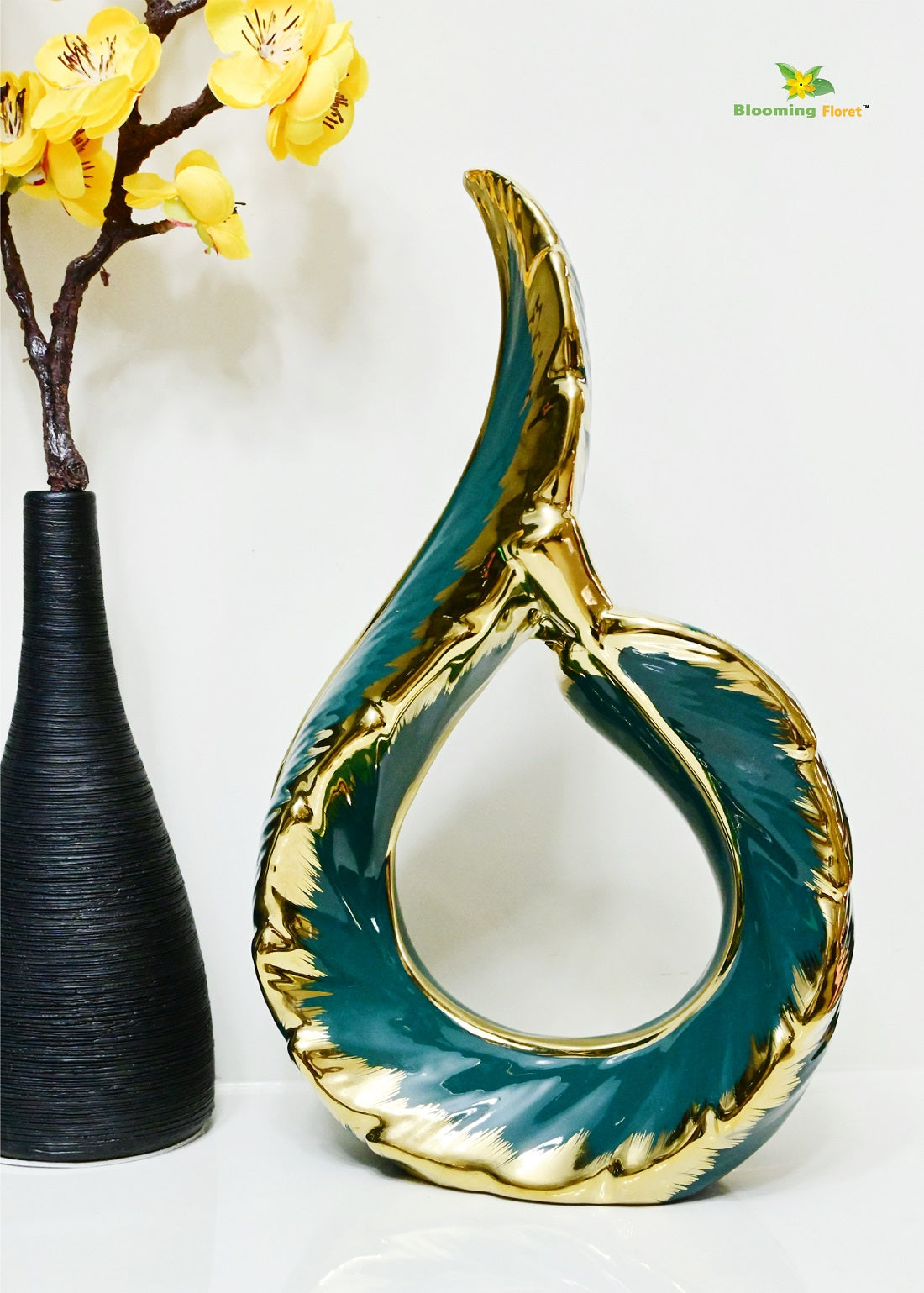 Ceramics Figurine Statue - Green