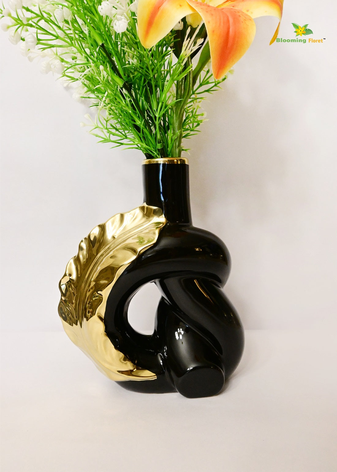 Modern Ceramic Leaf Vases