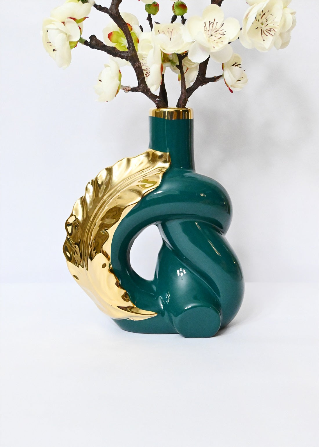 Modern Ceramic Leaf Vases