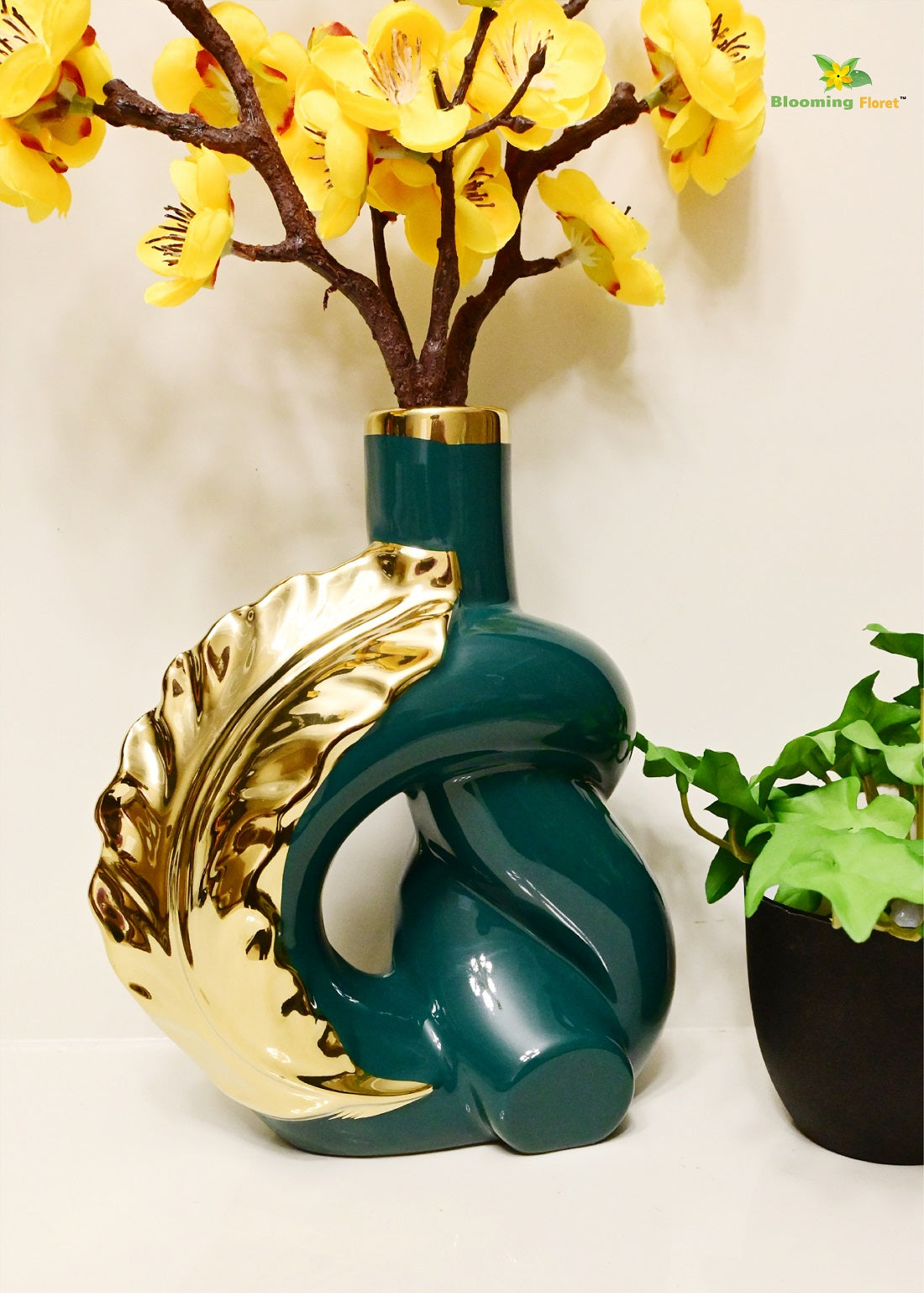 Modern Ceramic Leaf Vases