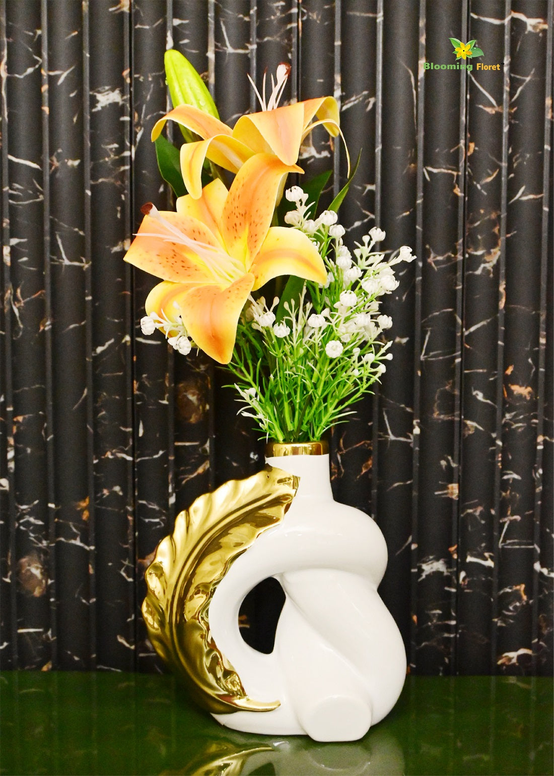 Modern Ceramic Leaf Vases