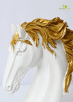 Majestic Equine Elegance Sculpture - White