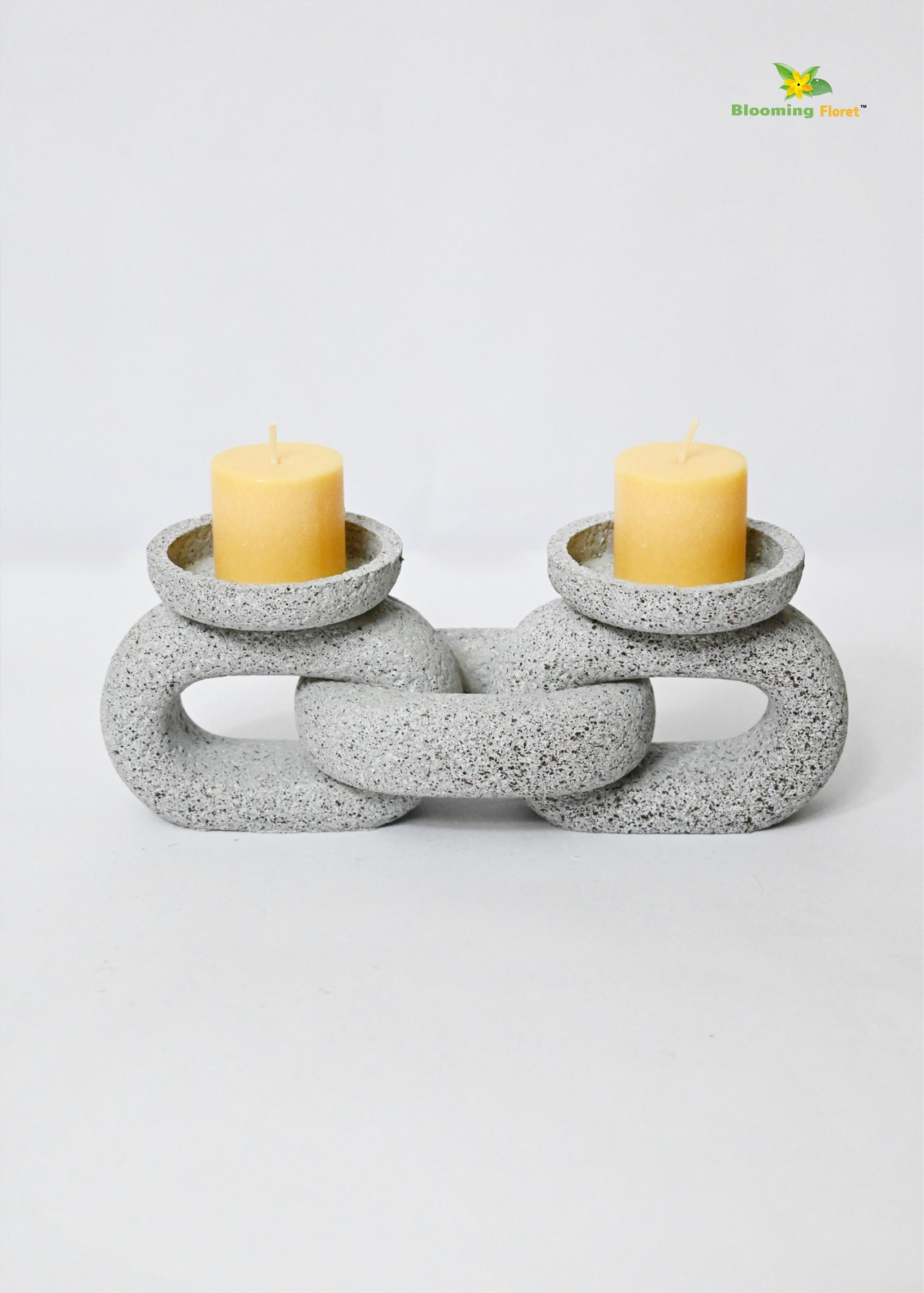 Serenity Stone Dual Candle Holder