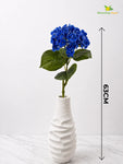 Hydrangea Flower Stick | Dark Blue | 63 cm