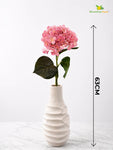 Hydrangea Flower Stick | Rose Red | 63 cm