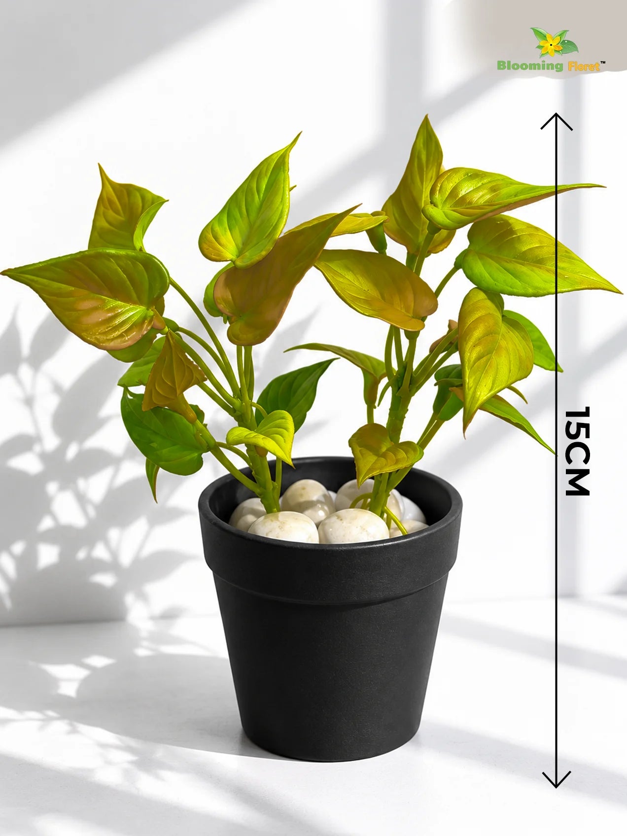 Artificial Money Plant Succulent | Army Green | 15 cm | Set of 3
