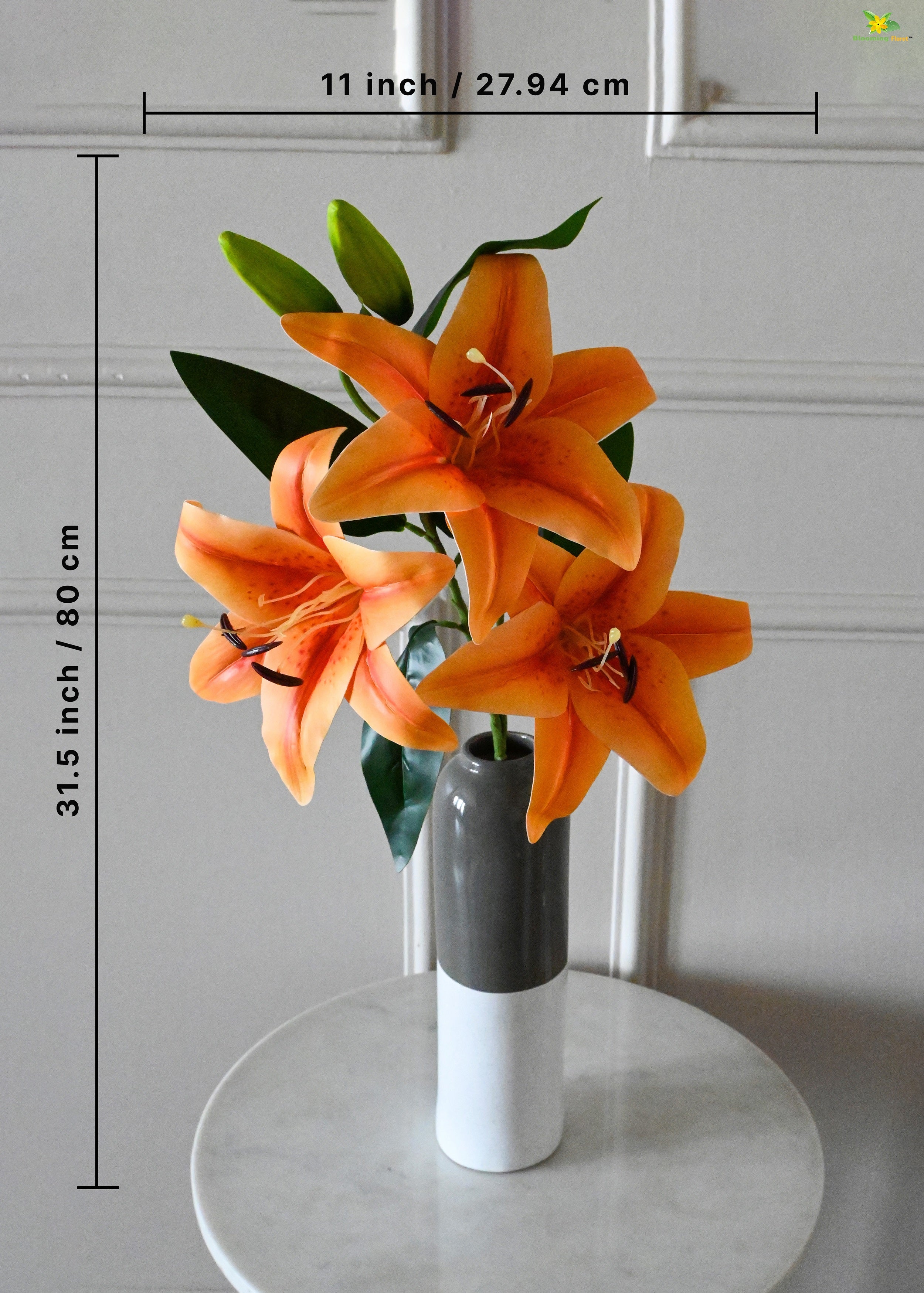 Artificial Lily Flower Stick for Decor