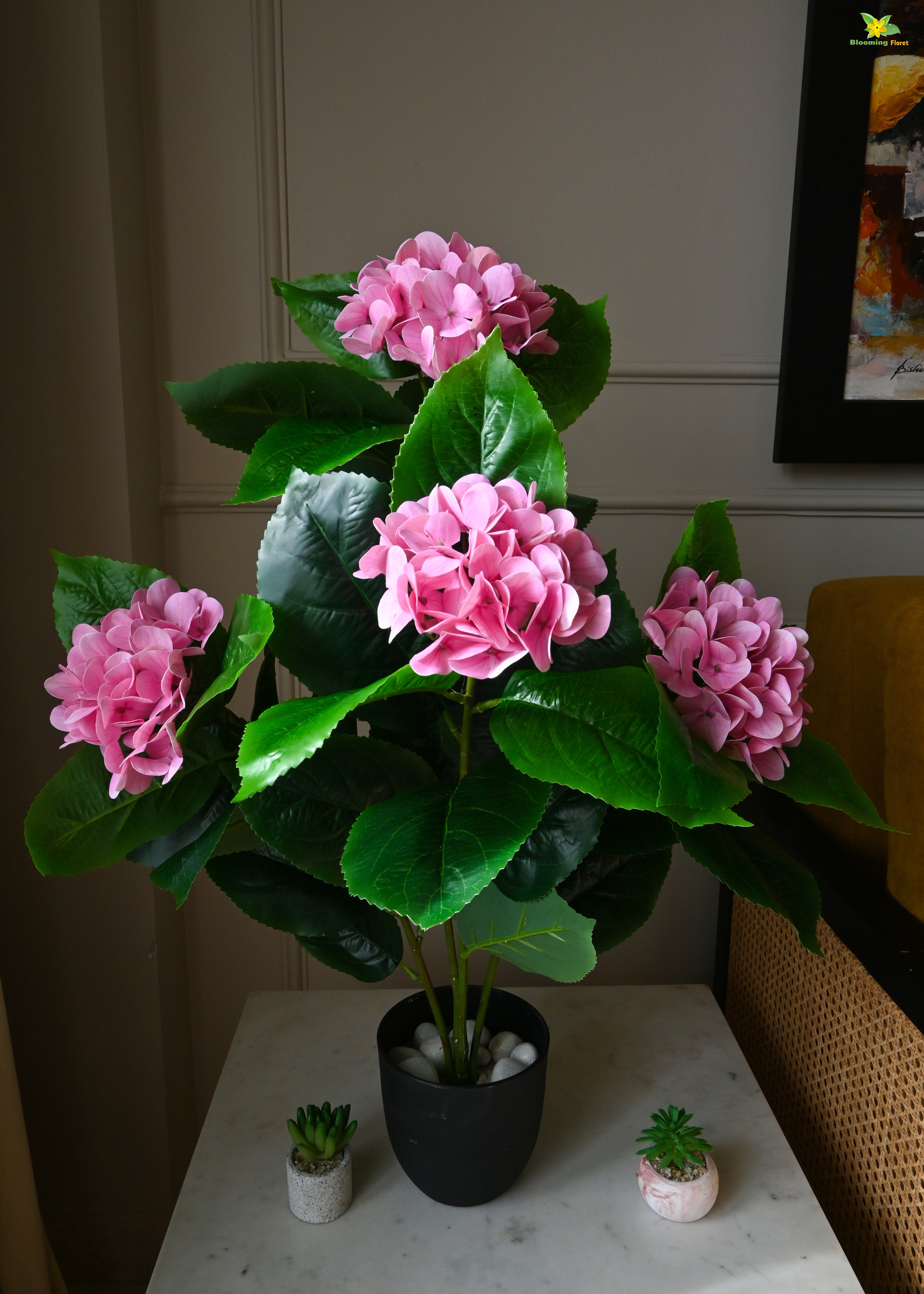 Artificial Hydrangea Flower Bunch for Decor