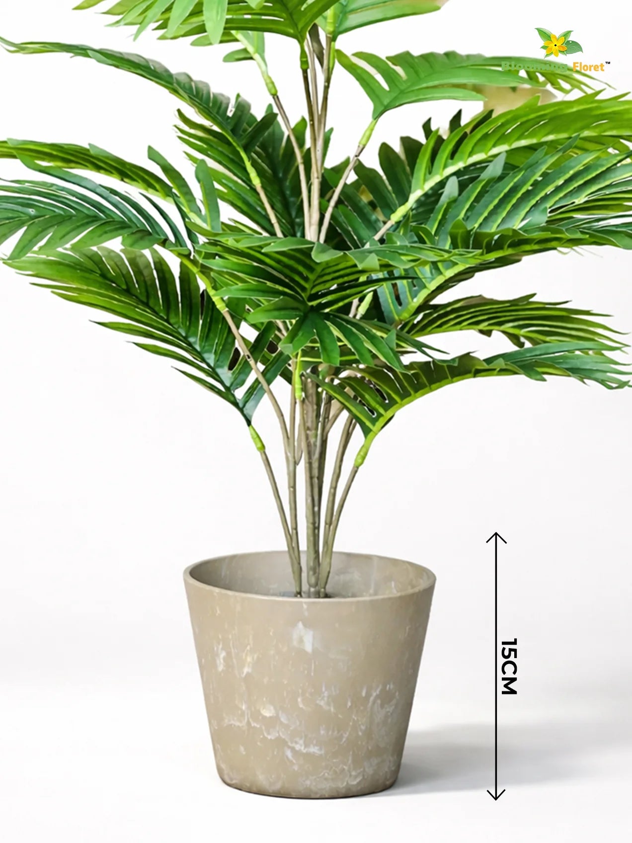 Modern Grace Poly Planter | Mustard Yellow | 15 cm