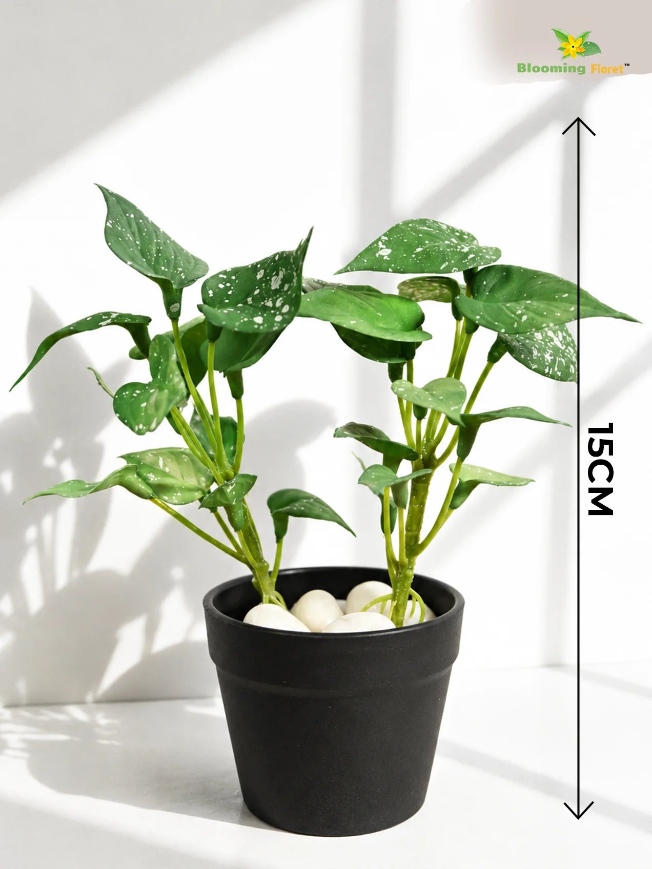 Artificial Money Plant Succulent | Small Green Leaves | 15 cm