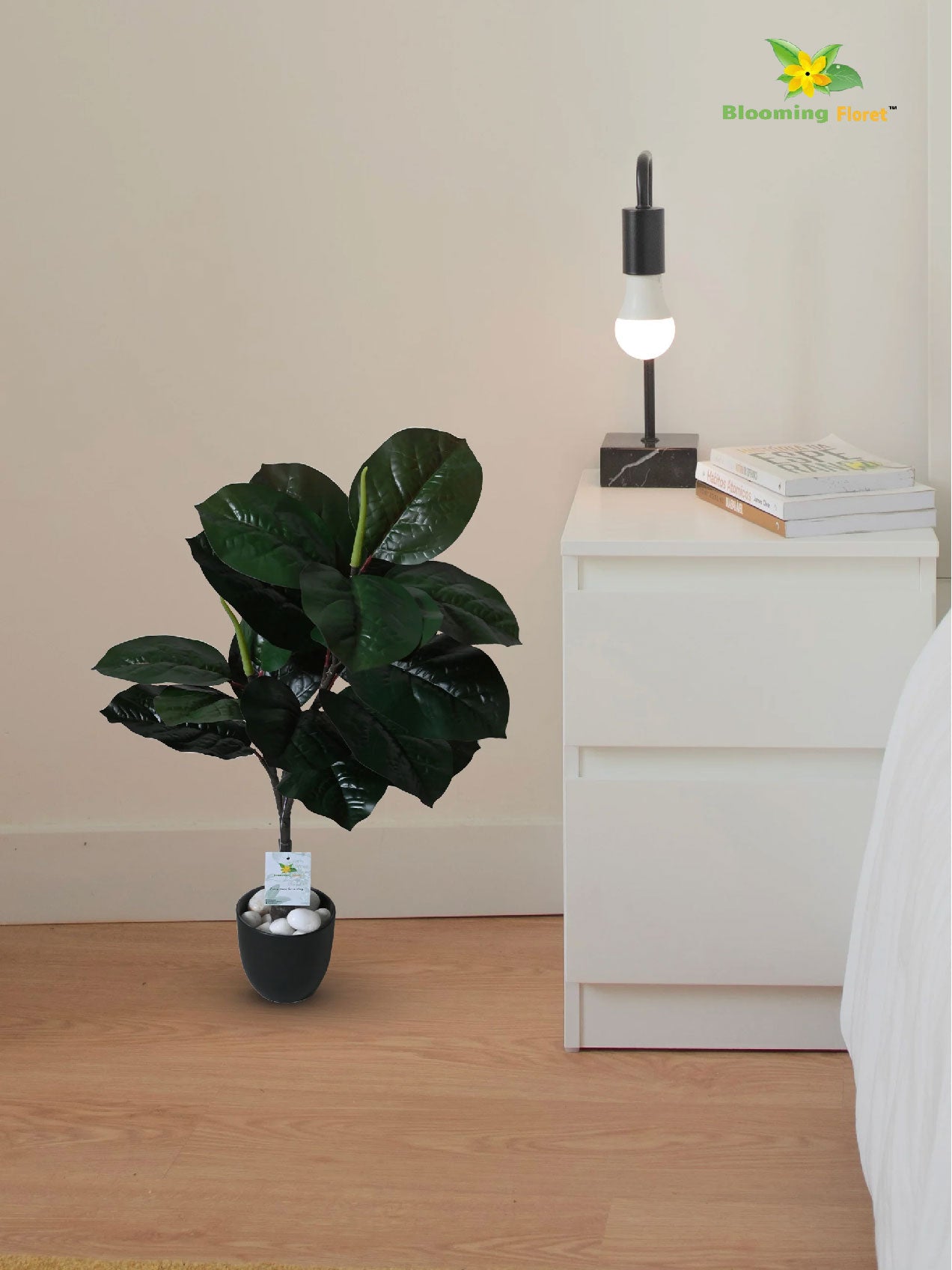 Artificial Wax Plant – 71 cm, 18 Dark Green Leaves, with Basic Pot