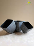 Coarse Textured Square Planter Pot