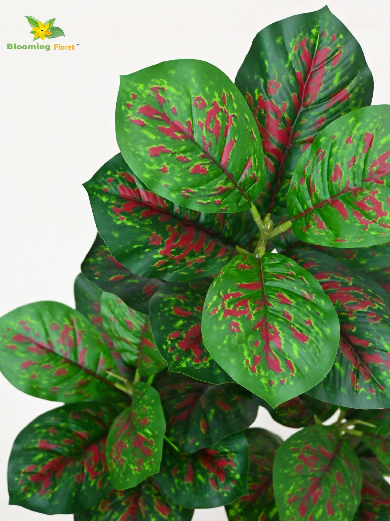 Artificial Aglaonema Plant – 95 cm, 33 Leaves, with Basic Pot