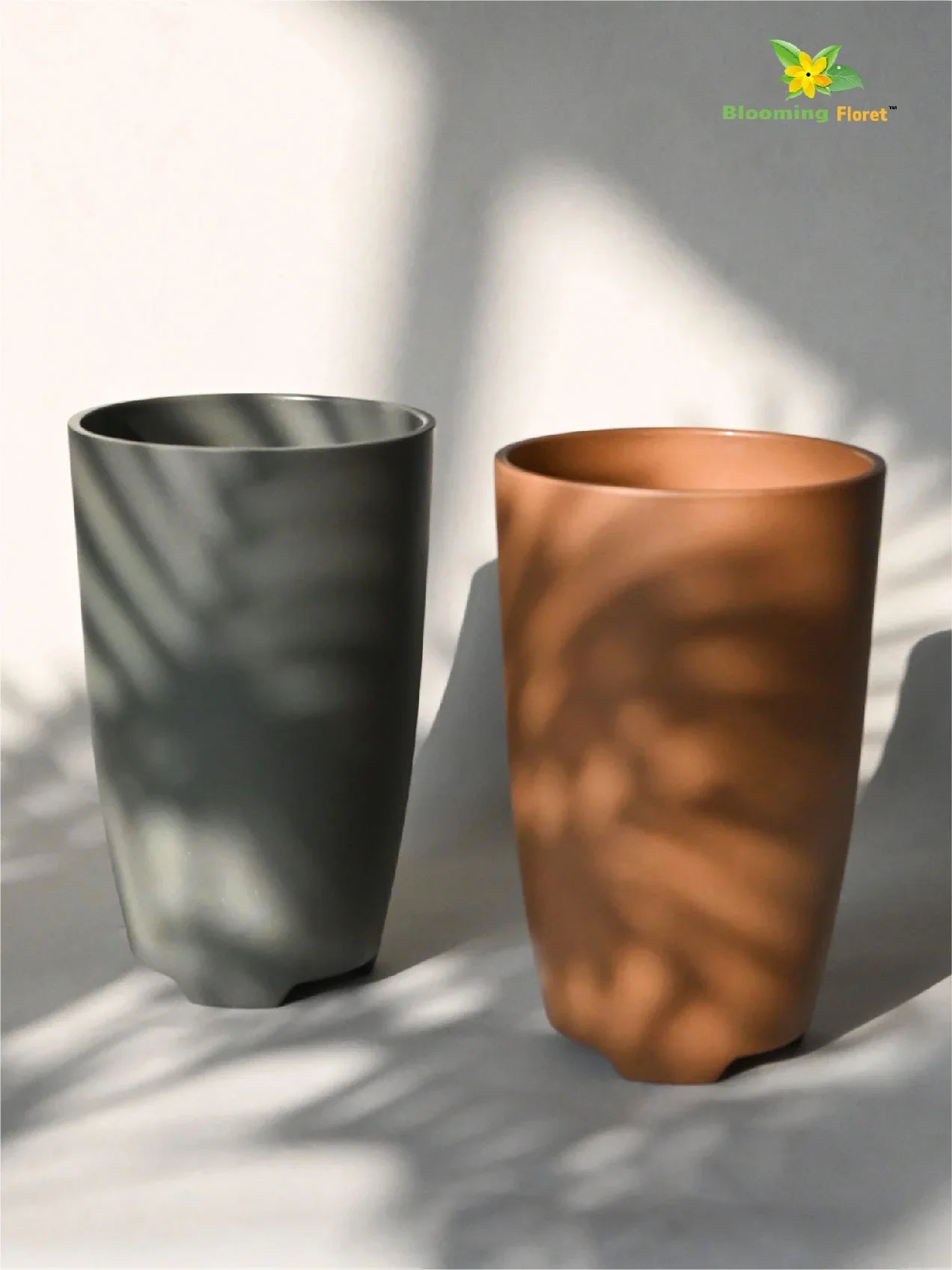 Exquisite Melamine Planters | 18 cm | Set of 2