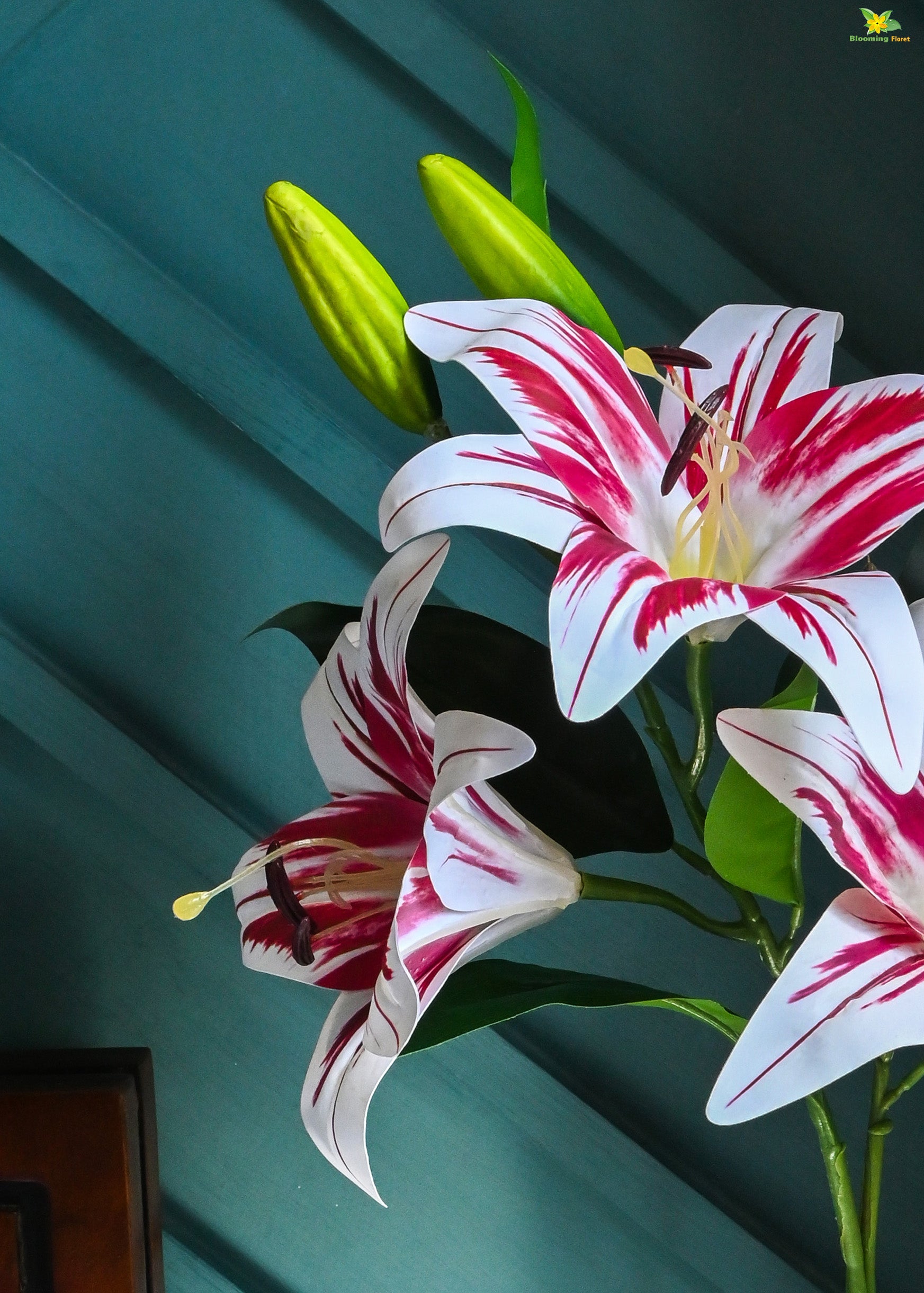 Artificial Lily Flower Stick for Decor