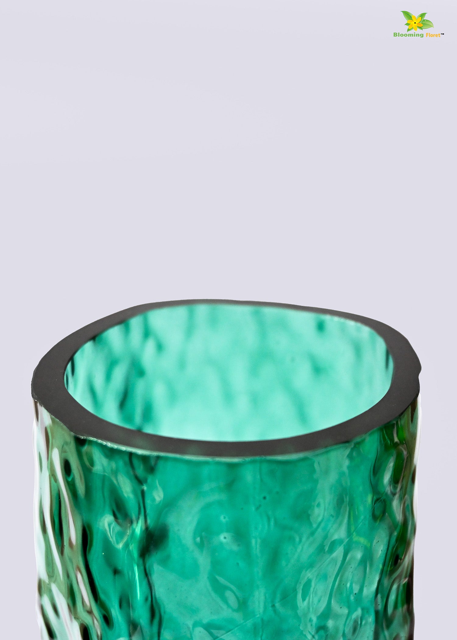 Prism Crystal Green Vase | 23 cm