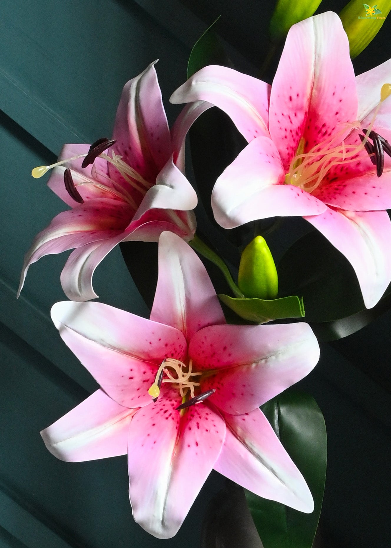 Artificial Lily Flower Stick for Decor