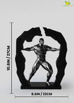 Body Builder Figurine-Silver