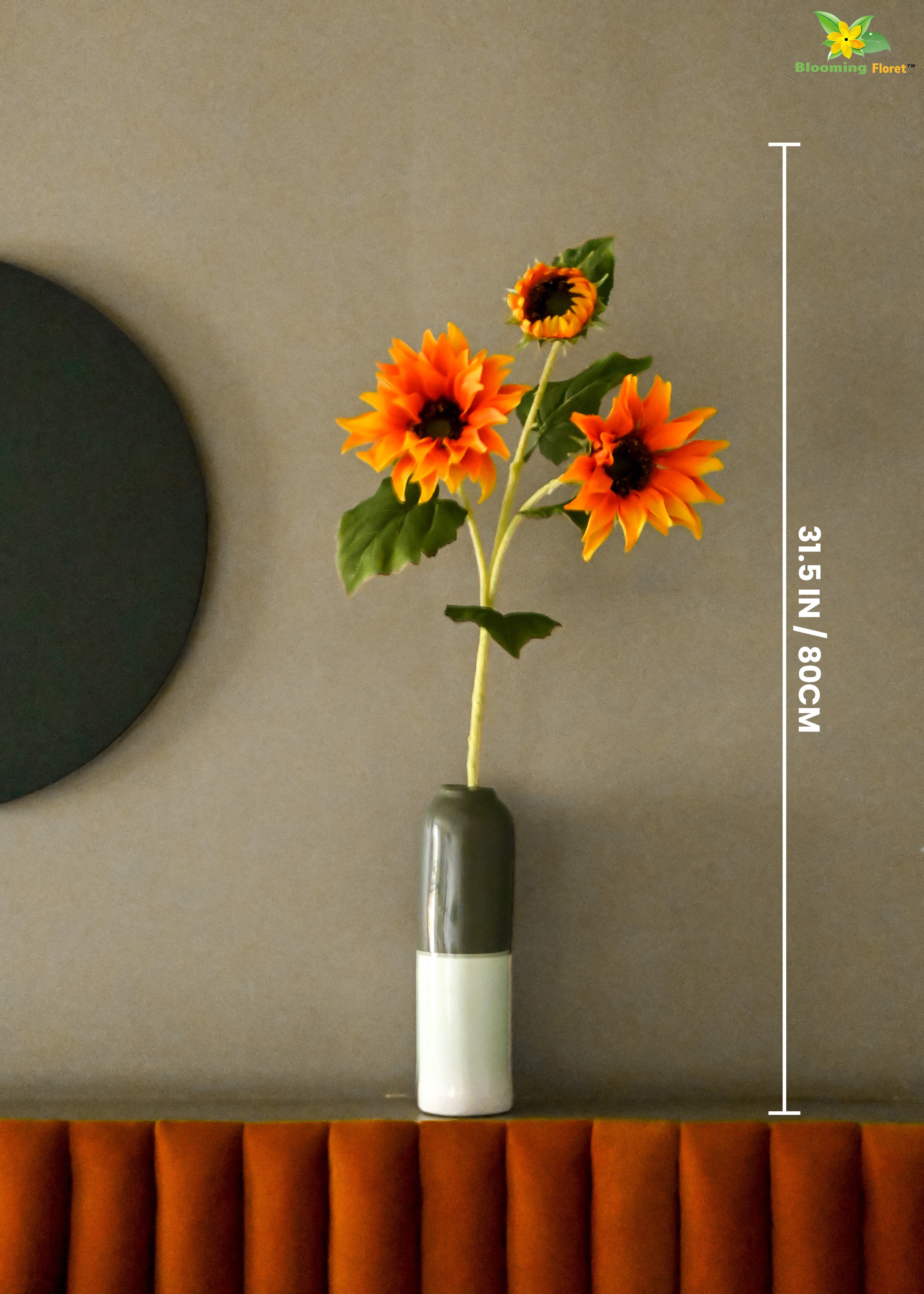 Artificial Sun Flower Stick for Decor