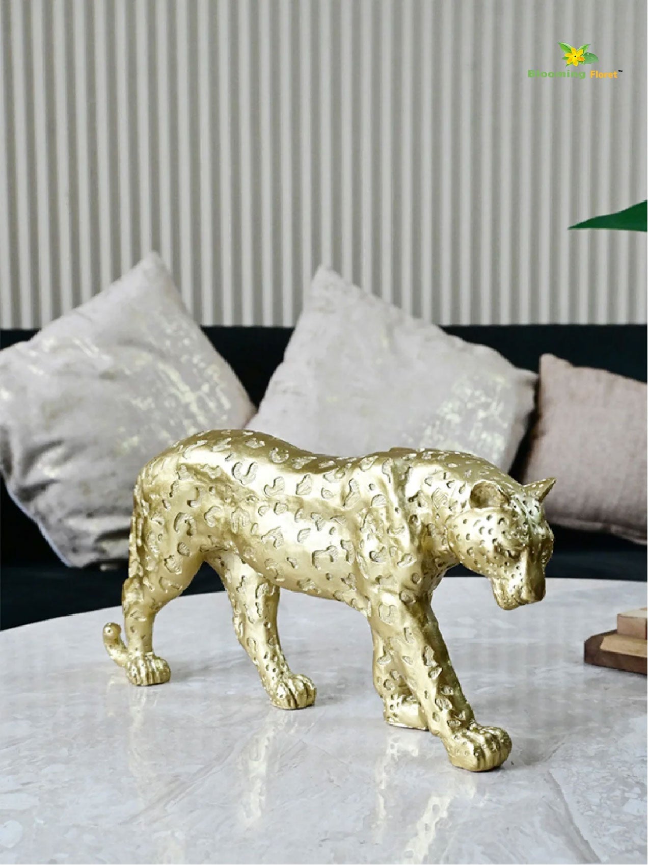 Gold Leopard Figurine
