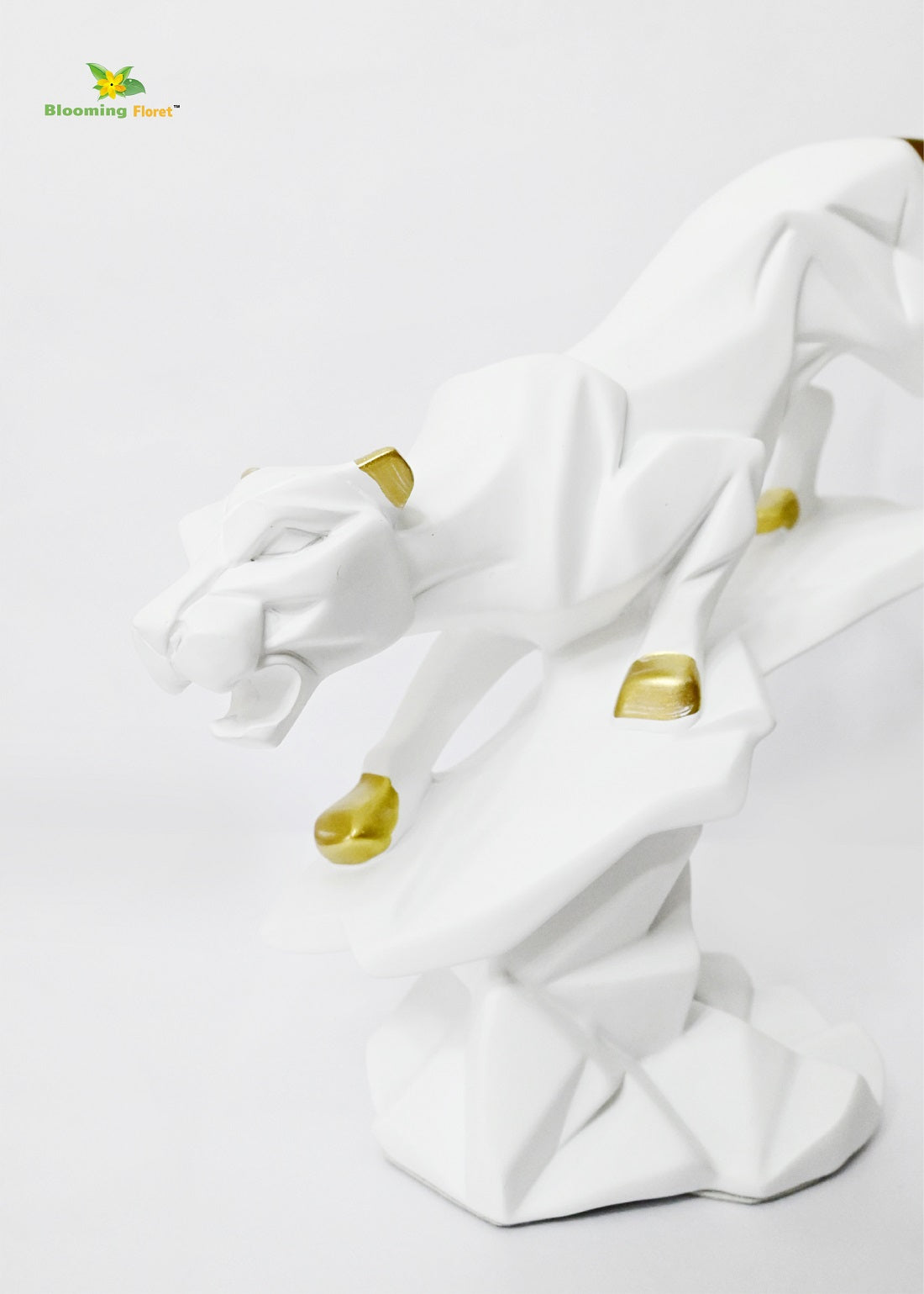 Modern Geometric Panther - White