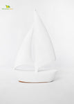 Sailing Ship Statue-White