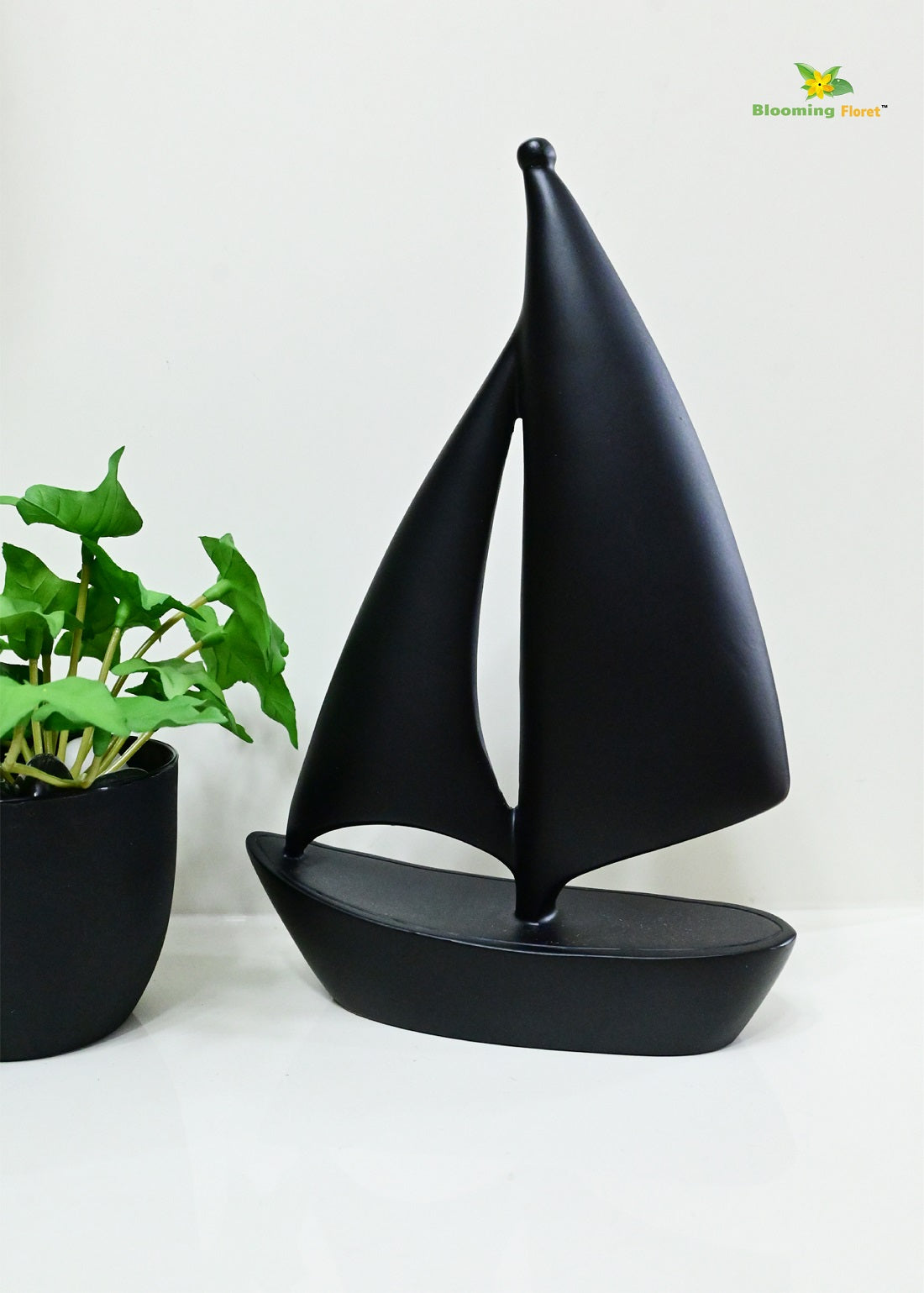 Sailing Ship Statue - Black