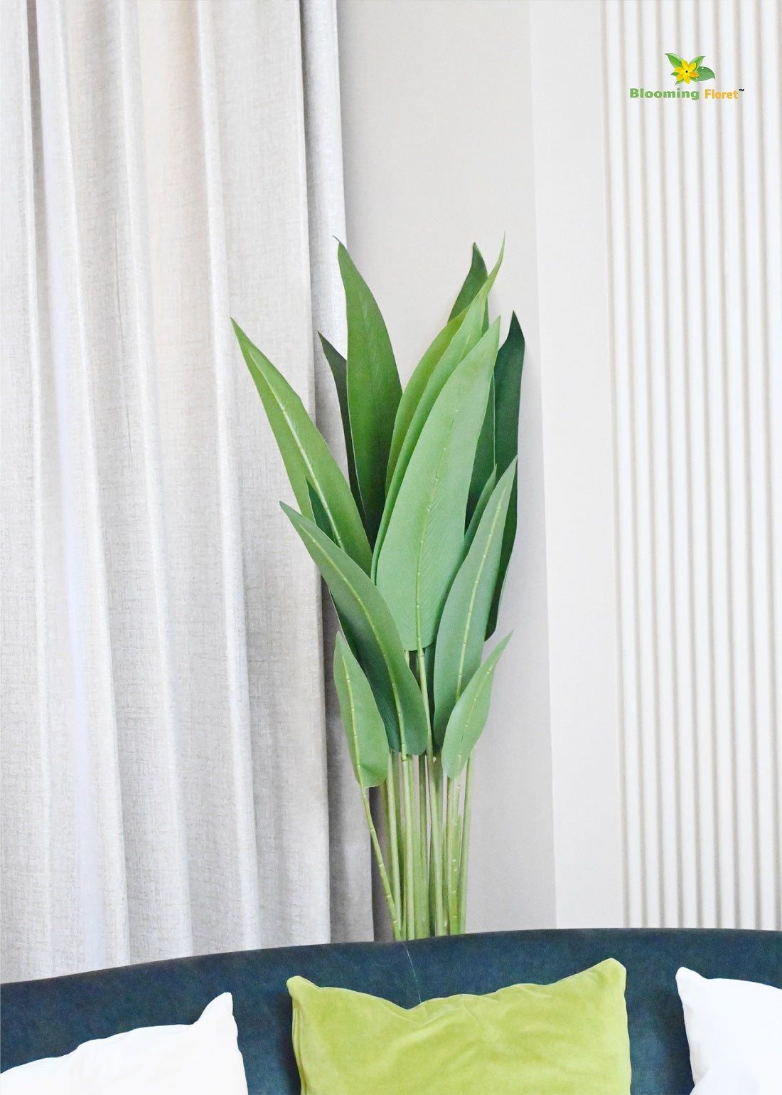 Elegant Artificial Bird of Paradise Plant – Lush Tropical Décor for Home or Office (47.2 Inches)