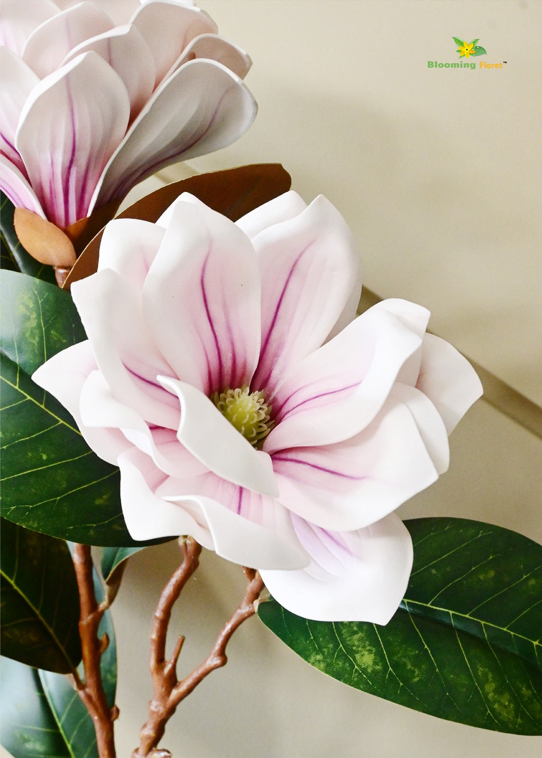 Artificial Magnolia Flower Branch – Elegant Decor in Multiple Colors (78.7 cm)