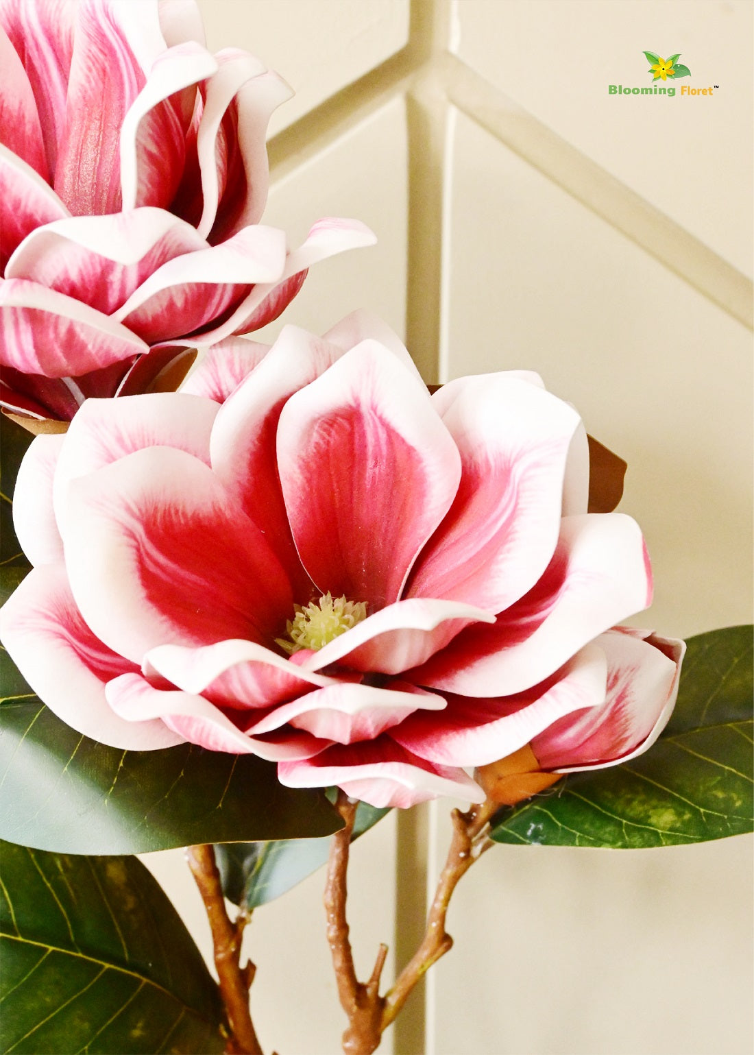 Artificial Magnolia Flower Branch – Elegant Decor in Multiple Colors (78.7 cm)