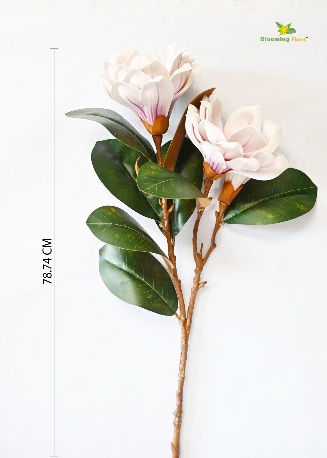 Artificial Magnolia Flower Branch – Elegant Decor in Multiple Colors (78.7 cm)