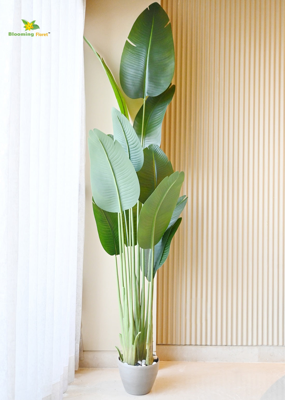 Artificial Banana Leaf Plant – Vibrant Indoor Greenery (86.6 Inches)