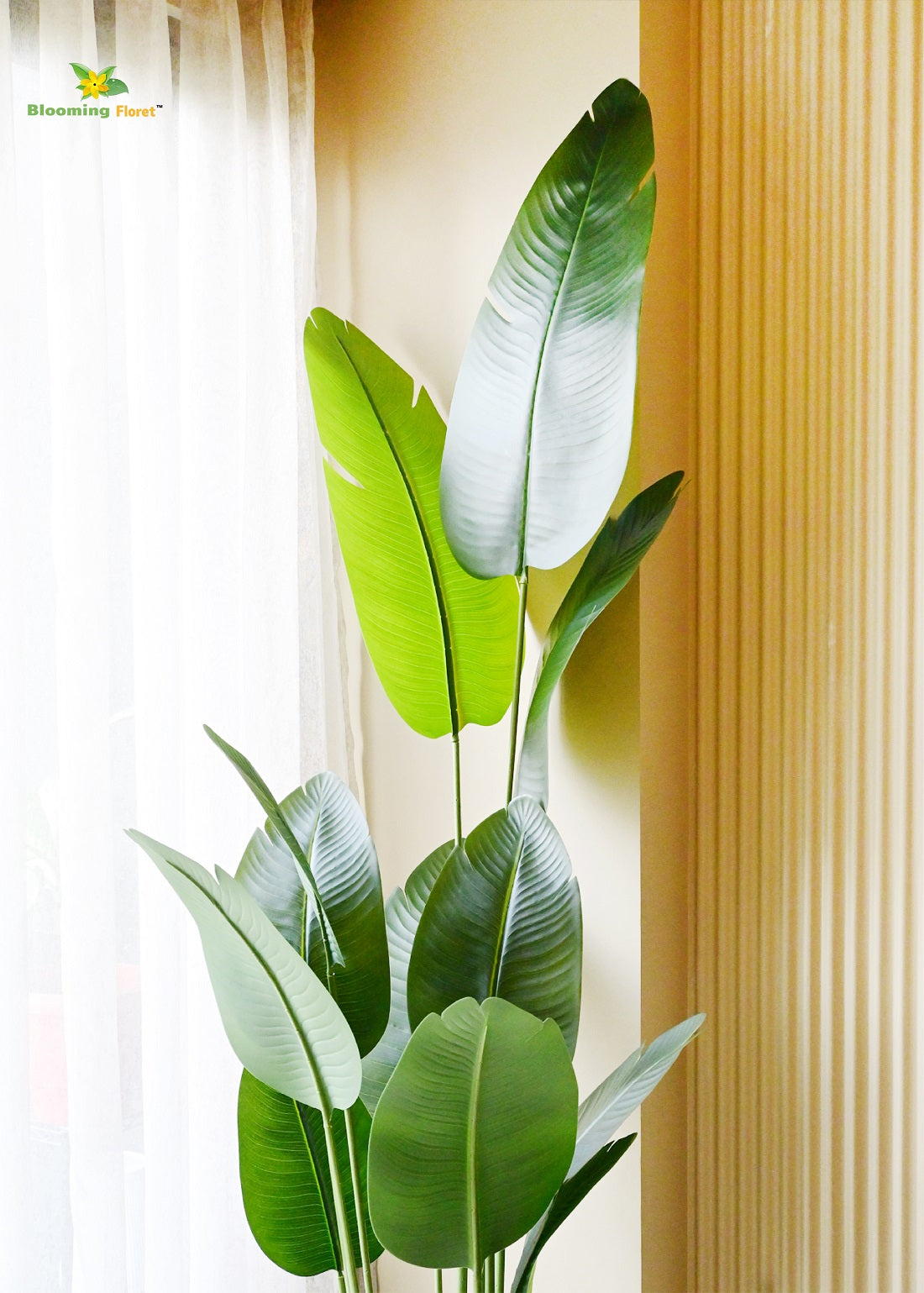 Artificial Banana Leaf Plant – Vibrant Indoor Greenery (86.6 Inches)