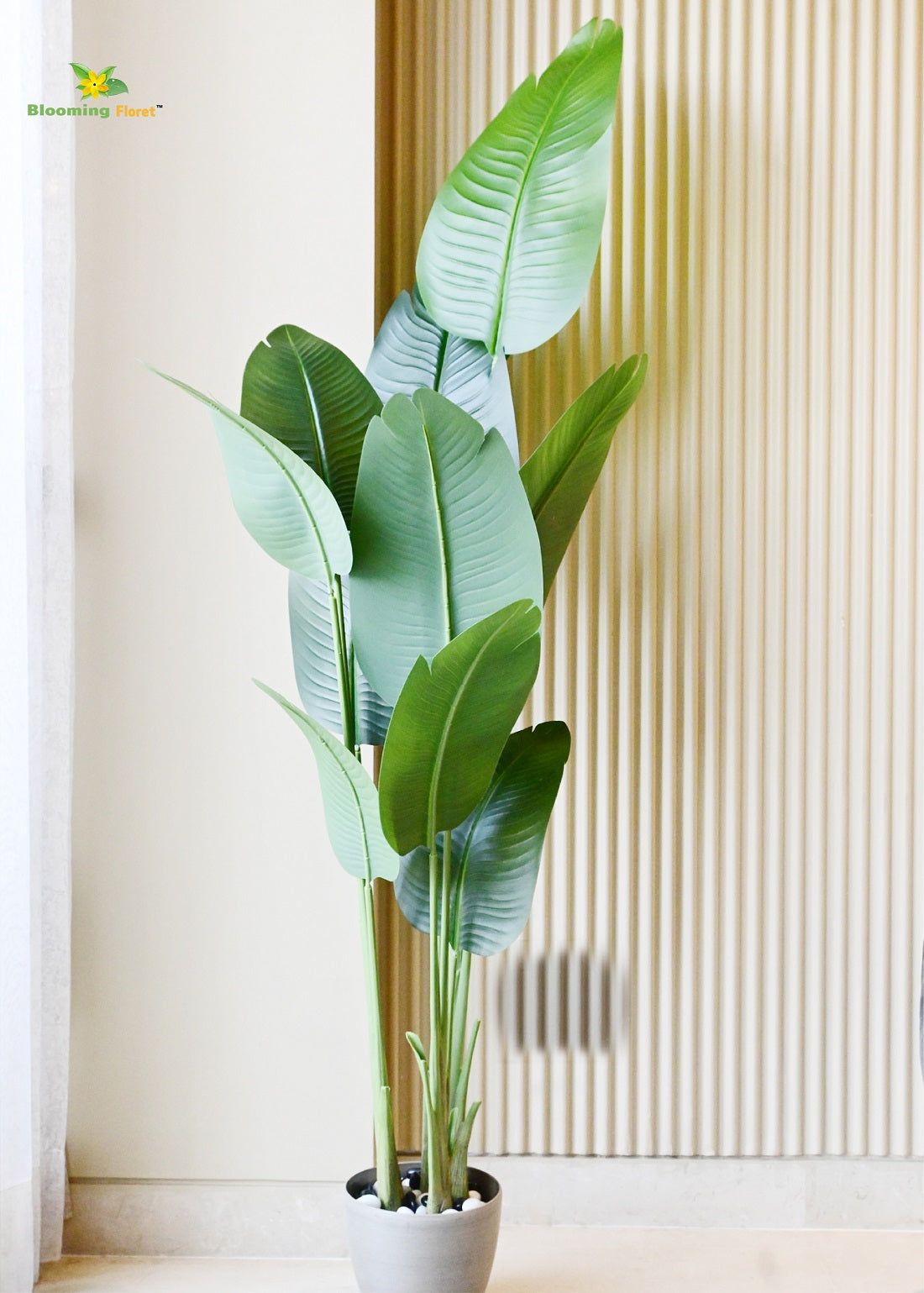 Realistic Artificial Banana Leaf Faux Plant (70.8 Inches)