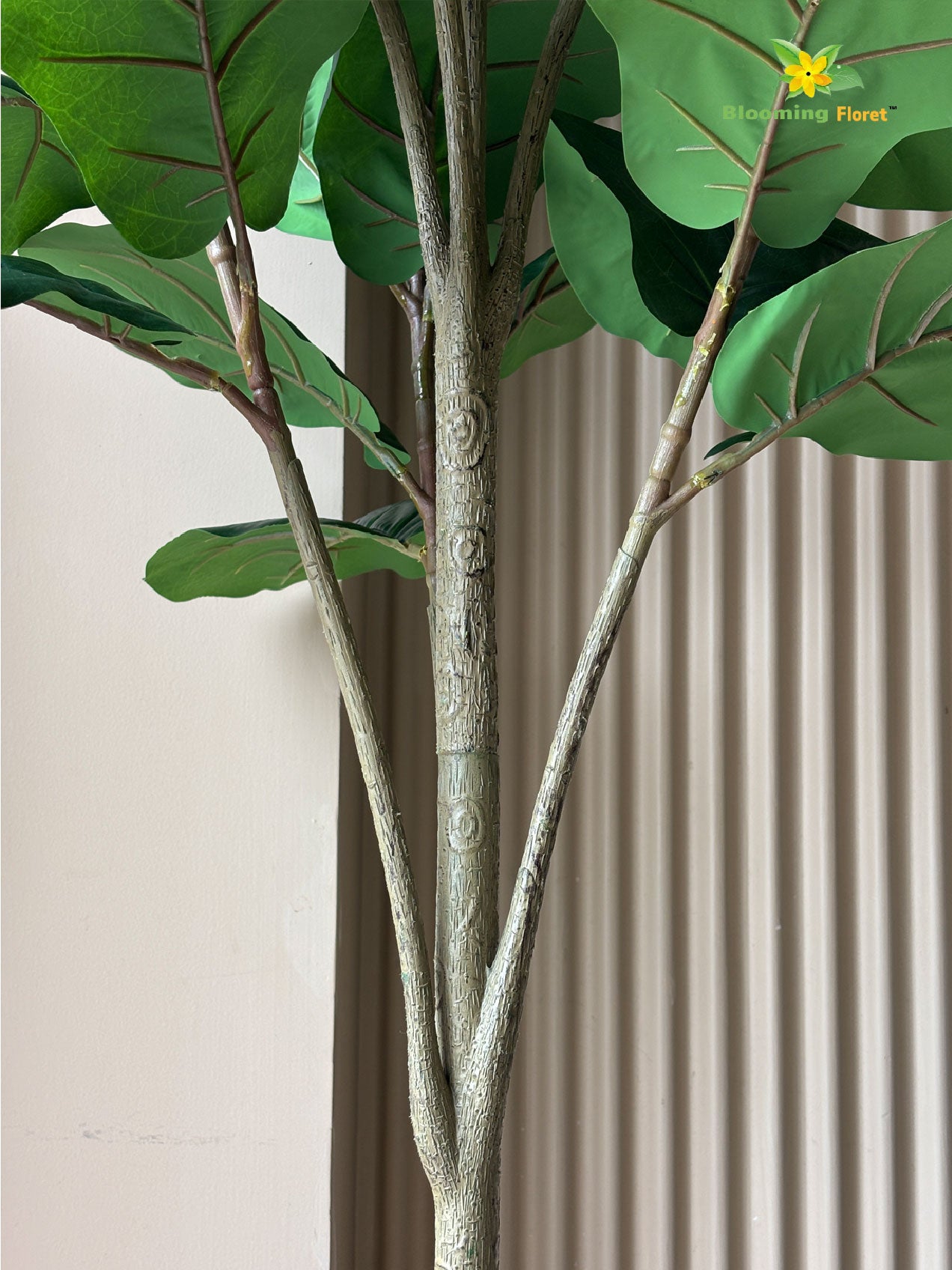 Blooming Floret Artificial Fig Plant – 170 cm, with Basic Pot