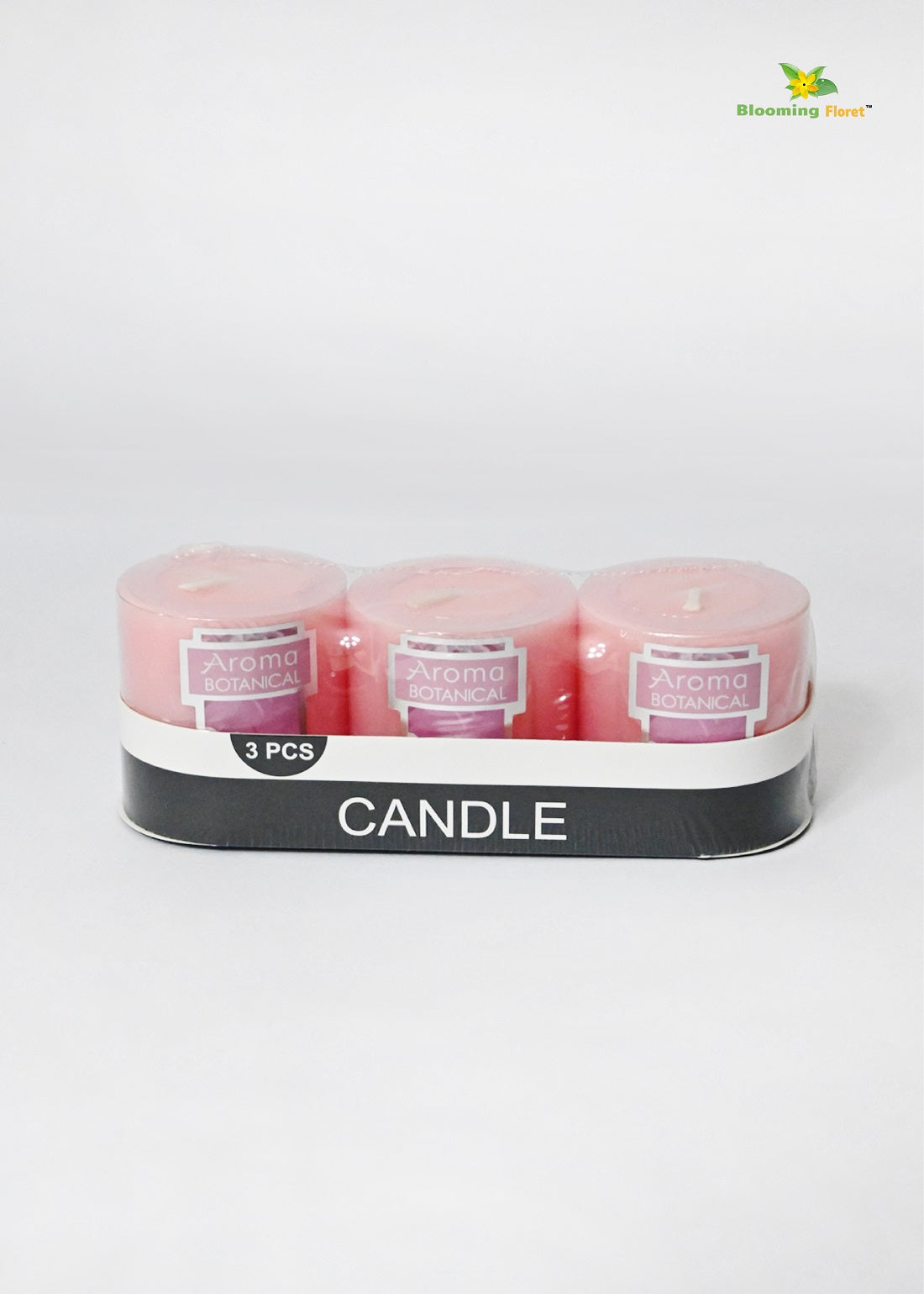 Rose Scented Pillar Candles - Sets of 2