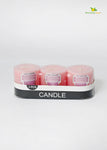 Rose Scented Pillar Candles - Sets of 2