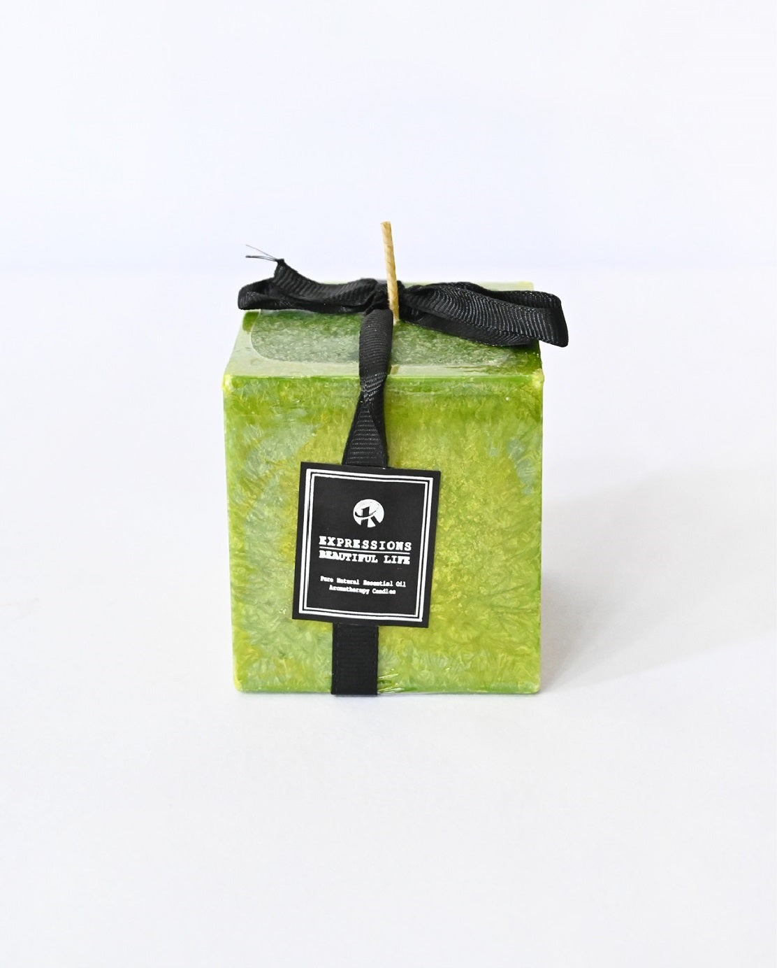 Green Scented Square Candle - Set of 2