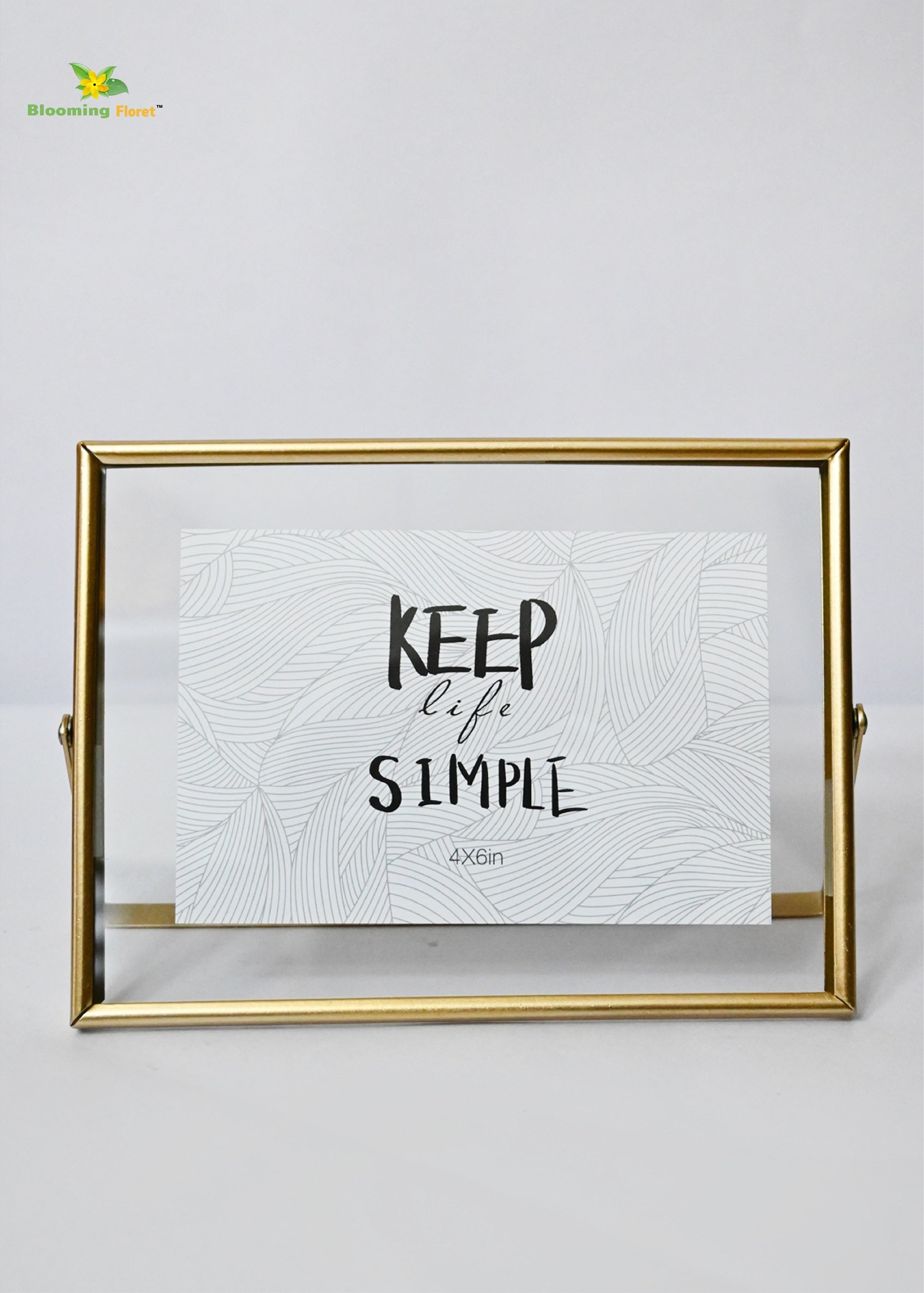 Glass Metal Frame - Keep Smile