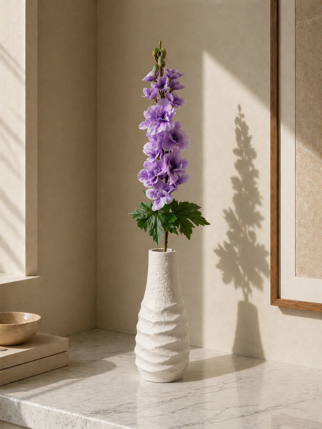Delphinium Flower Stick | Lavender | 88 cm