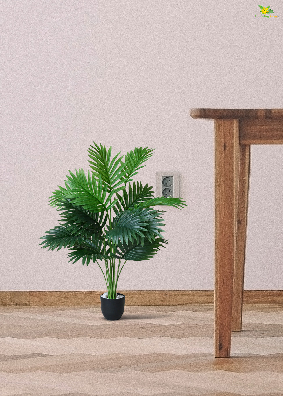 Artificial Areca Palm Plant 18 Leaves with Basic Pot | 82  cm