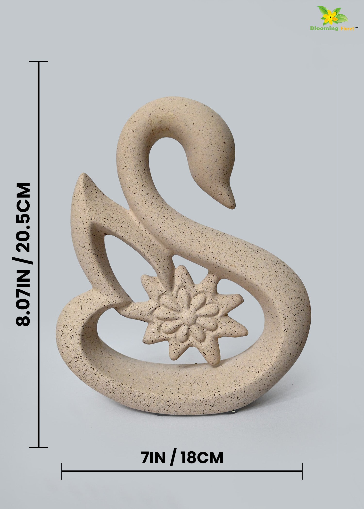 Premium Ceramic Swan Duo