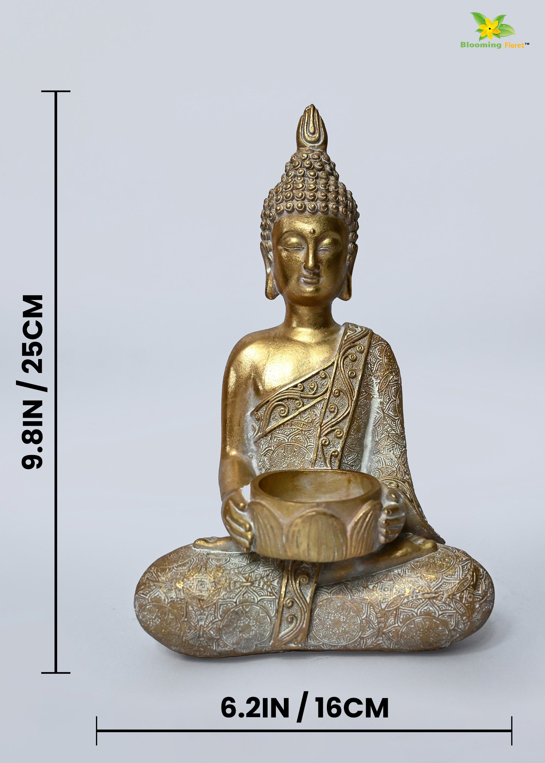 Golden Alms Buddha Statue