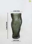 Twisted Glass Vase - Black