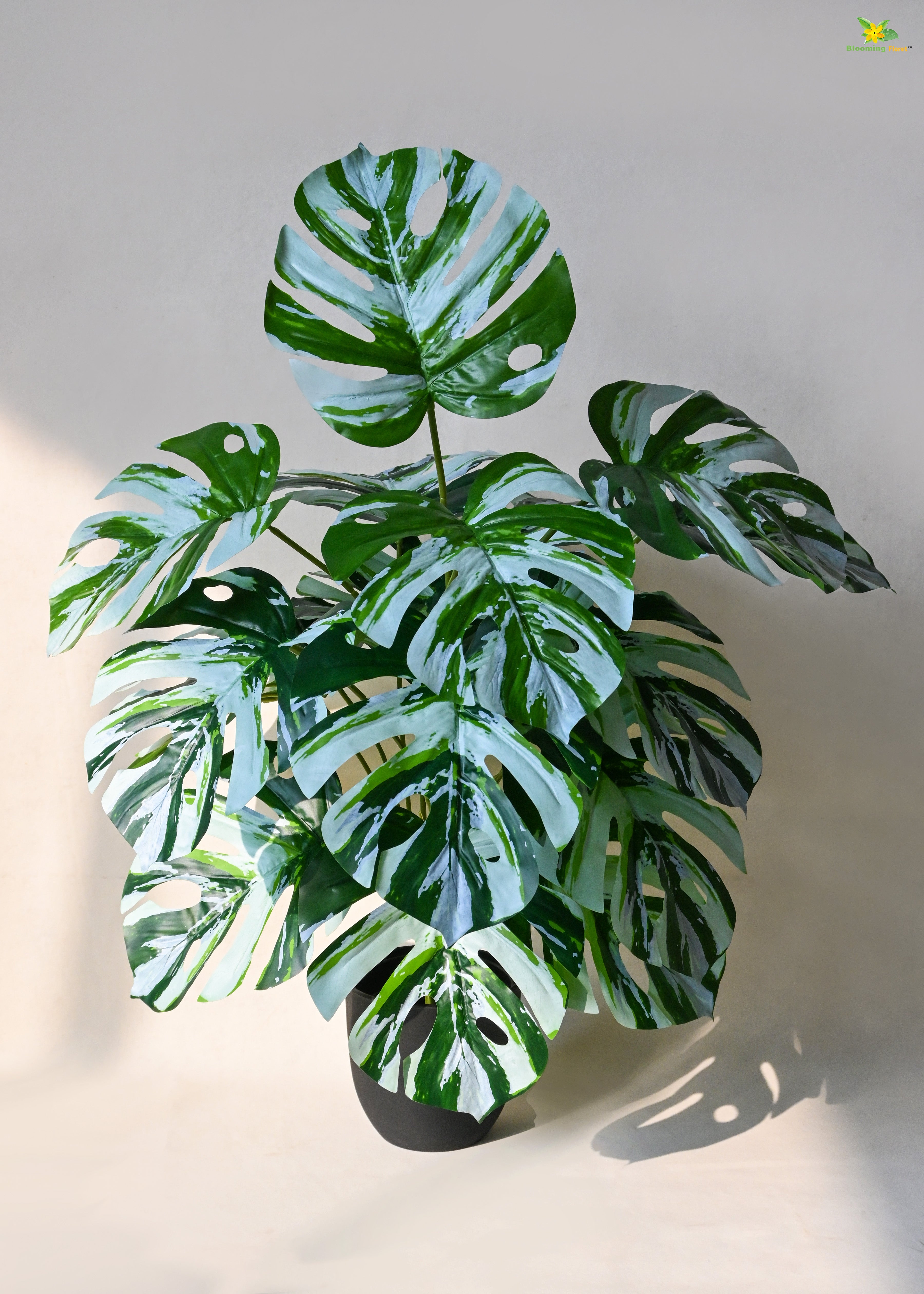 Artificial Monstera Plant for Decor | 18 Leaves with Basic Pot | 78.7 cm